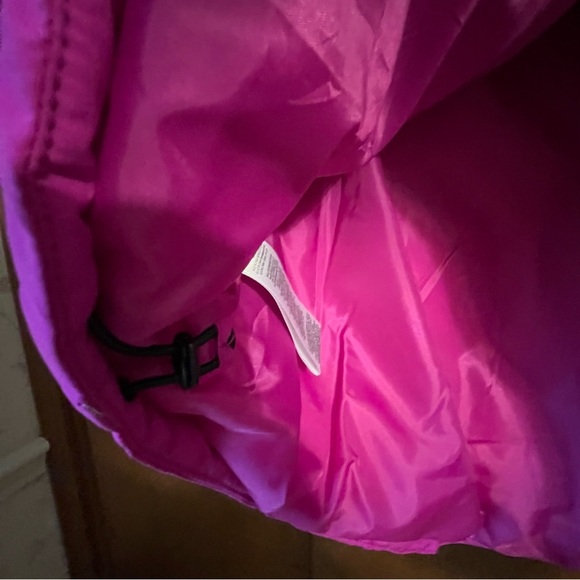 BCBGeneration Magenta NWT XXL Puffer Jacket Oversized Hood Knit Cuffs - Picture 7 of 12